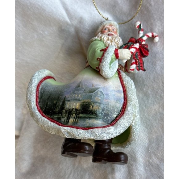Thomas Kinkade Vitg Old World Santa Ornament Sweet Memories of Christmas 2003 - Picture 1 of 2